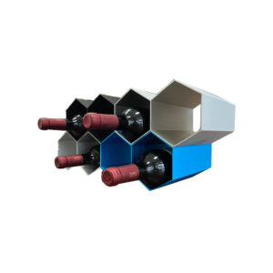 Le casier à vin en nid d'abeille en aluminium coloré par extrusion d'aluminium peut contenir deux bouteilles